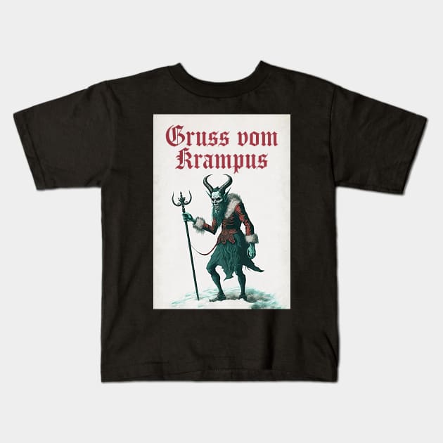 Gruss Vom Krampus Kids T-Shirt by n23tees